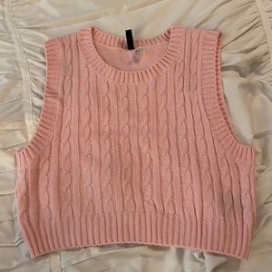 Pretty pink sweater vest